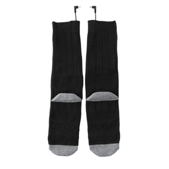 Heateds for Men and Women, Long-Lasting Heated Thermal Socks for Camping, Hikings, Fishing, Skiing and Huntings Black