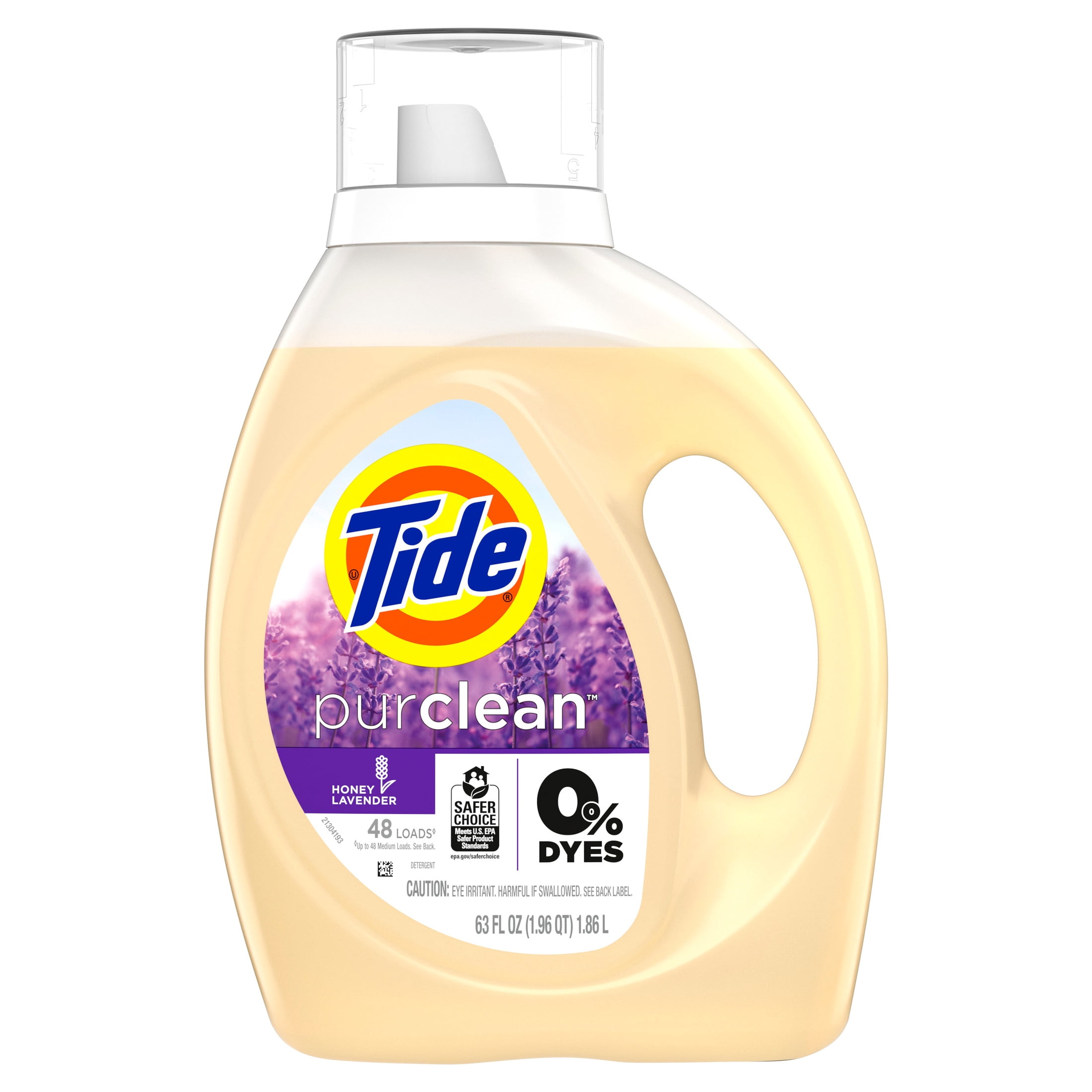 Tide Purclean Liquid Laundry Detergent, 63 fl oz, 48 Loads