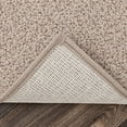 thumbnail image 6 of Koeckritz Rugs Soft & Cozy Warm Taupe Plush Frieze Indoor Area Rug 4' Round, 6 of 7