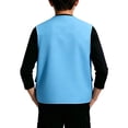 thumbnail image 6 of Kids Cargo Vest Utility Fishing Vests Multi Pockets Zip Up Sleeveless Casual Fashion Jacket for Young Boys and Girls Sky Blue 9-10 Years, 6 of 6