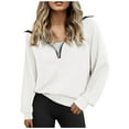 thumbnail image 1 of Womens Oversized Sweatshirts Half Zip Pullover Long Sleeve Quarter Zip Hoodies Teen Girls Fall Clothes, 1 of 4