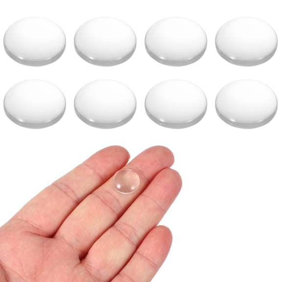 Uxcell 8 Pcs Convex Lens, 14mm OD 20mm Focal Length Magnifier Lens Optical Lenses Borosilicate Magnifying Glass Flat Convex for DIY Crafts Office Home Science LED Spotlights Flashlights