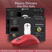 ATTACK SHARK X6 Three Modes Gaming Mouse With Charging Dock 49g SUPERLIGHT, Magnetic Charging Dock, PixArt PAW3395 Gaming Sensor, BT/2.4G Wireless/Wired Gaming Mouse, 26000 DPI