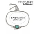 thumbnail image 5 of QQTDFG Wholesale 925 Silver Natural Stone Turquoise Beads Bracelet Women Men Jewelry-#4, 5 of 5