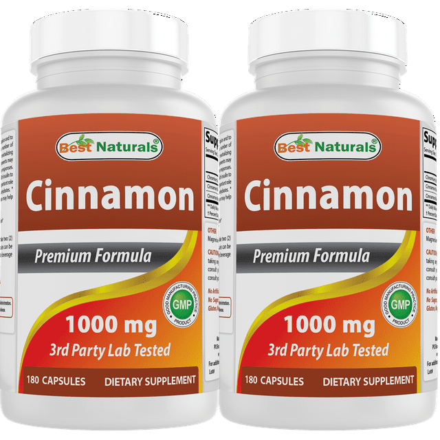 Best Naturals Health Supplement with Cinnamon 1000 mg & Chromium 200