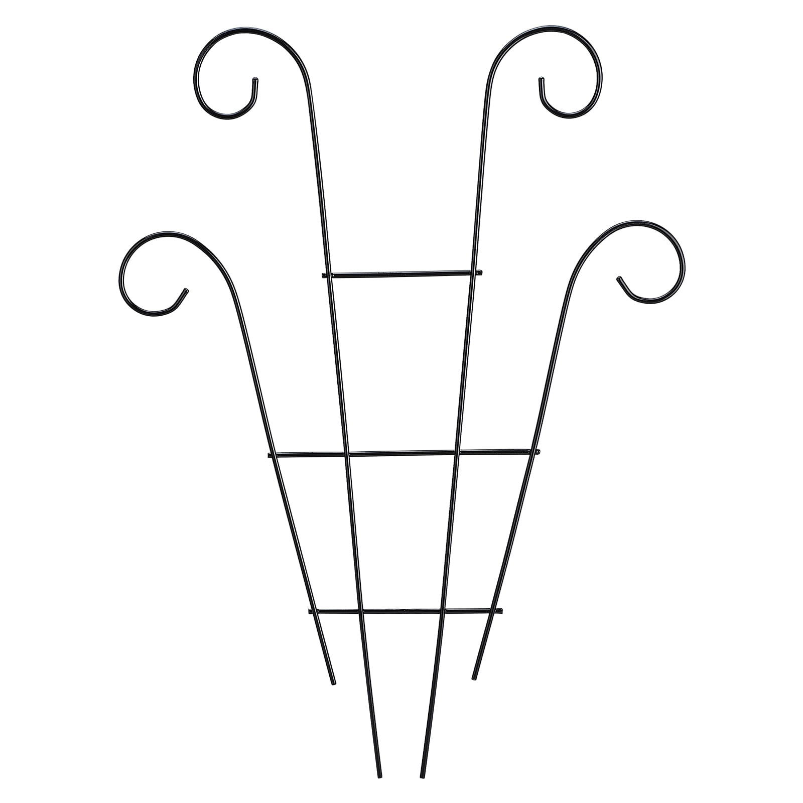 16' Tall Iron Trellis, Garden Ladder Trellis, Plant Trellis for Climbing Plants, Vegetables, Pots, 1 Pack