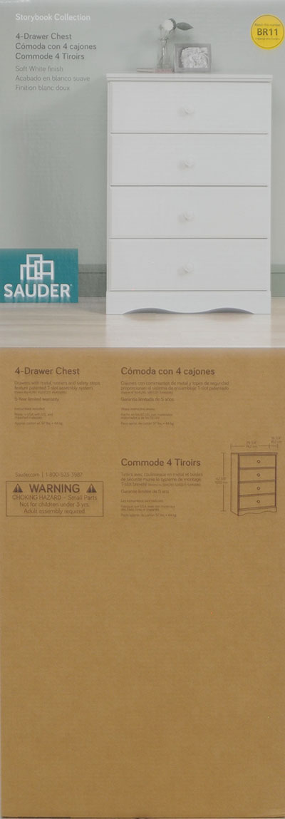 Sauder Storybook 4 Drawer Chest