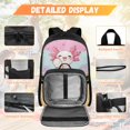 thumbnail image 3 of KUIFORTI Ice Cream Axolotl School Bag with Lunch Bag, 4Pcs Kids Backpack Set for Teens Elementary Middle School, Boys Girls Bookbag with Pencil Bags Daily Use School Supplies, 3 of 7