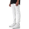 thumbnail image 4 of KDNK Men Patched Distress Jeans (White), 4 of 4