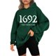thumbnail image 1 of ICHUANYI despejar la camiseta de la mujer con sombrero relajado ropa de deporte de moda de otoño ropa casual con mangas largas con especias de calabaza con café con sombrero con una camiseta impreso ICHUANYI WER202308170130, 1 of 7