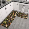 thumbnail image 2 of Sophisticated Set of 2 Red Mushroom Kitchen Rugs & Mats - Non-Slip, Cushioned - Ideal Boho Charm for Kitchen, Sink, Laundry, Bathroom - Unique Home Decor, Sizes 17x30 & 17x47 inches, 2 of 7