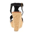 thumbnail image 3 of Forever Young Women's Faux Leather T-strap With Tassels Embellishments Wedge, 3 of 5