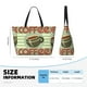 thumbnail image 4 of Fotbe Retro Cover For Coffee Bolsa de Viaje para Playa - Resistente al Agua, Bolsa Tote de Gran Capacidad y Ligera con 7 Bolsillos para Mujeres y Hombres, 4 of 7