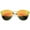 Gold-Tortoise / Yellow-Orange Mirror, variant on sunglassLA - Womens Fashion Iridescent Lens Rimless Metal Temple Cat Eye Sunglasses - 55mm
