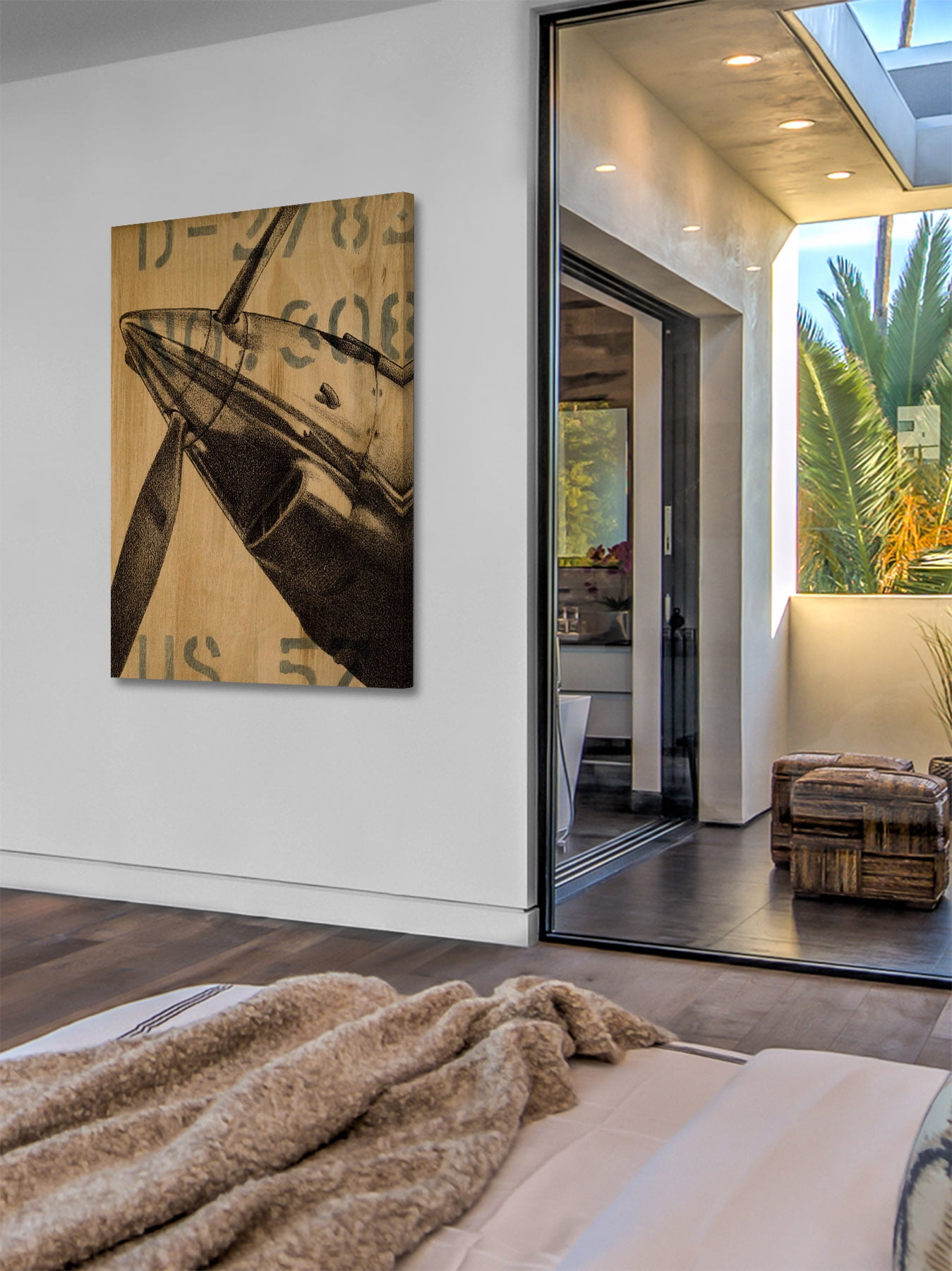 "Transcontinental II" Painting Print on Wrapped Canvas