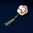 thumbnail image 4 of Tnobhg Retro Plum Orchid Bamboo Chrysanthemum Pattern Brooch Women Faux Pearls Decor Exquisite Tassel Palace Style Pin Clothes Accessories, 4 of 8