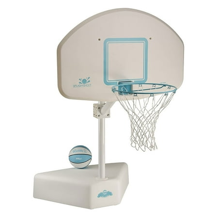 Dunn-Rite Products DNPB600 Splash & Shoot Adjustable Height Swimming Pool Basketball Hoop  White