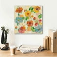 thumbnail image 6 of Epic Graffiti 'Playful Floral Trio III' by Silvia Vassileva, Canvas Wall Art, 18"x18", 6 of 8