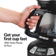 thumbnail image 4 of 12 Cup Programmable Coffee Maker, Drip Coffee Machine, Nonstick Hot Plate, Brew Pause, 60 Ounces Capacity, 4 of 9