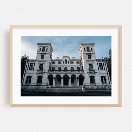Swannanoa Palace No. 2 - Waynesboro Virginia Photography Oak Framed Wall Art Print 24 x 36 inches