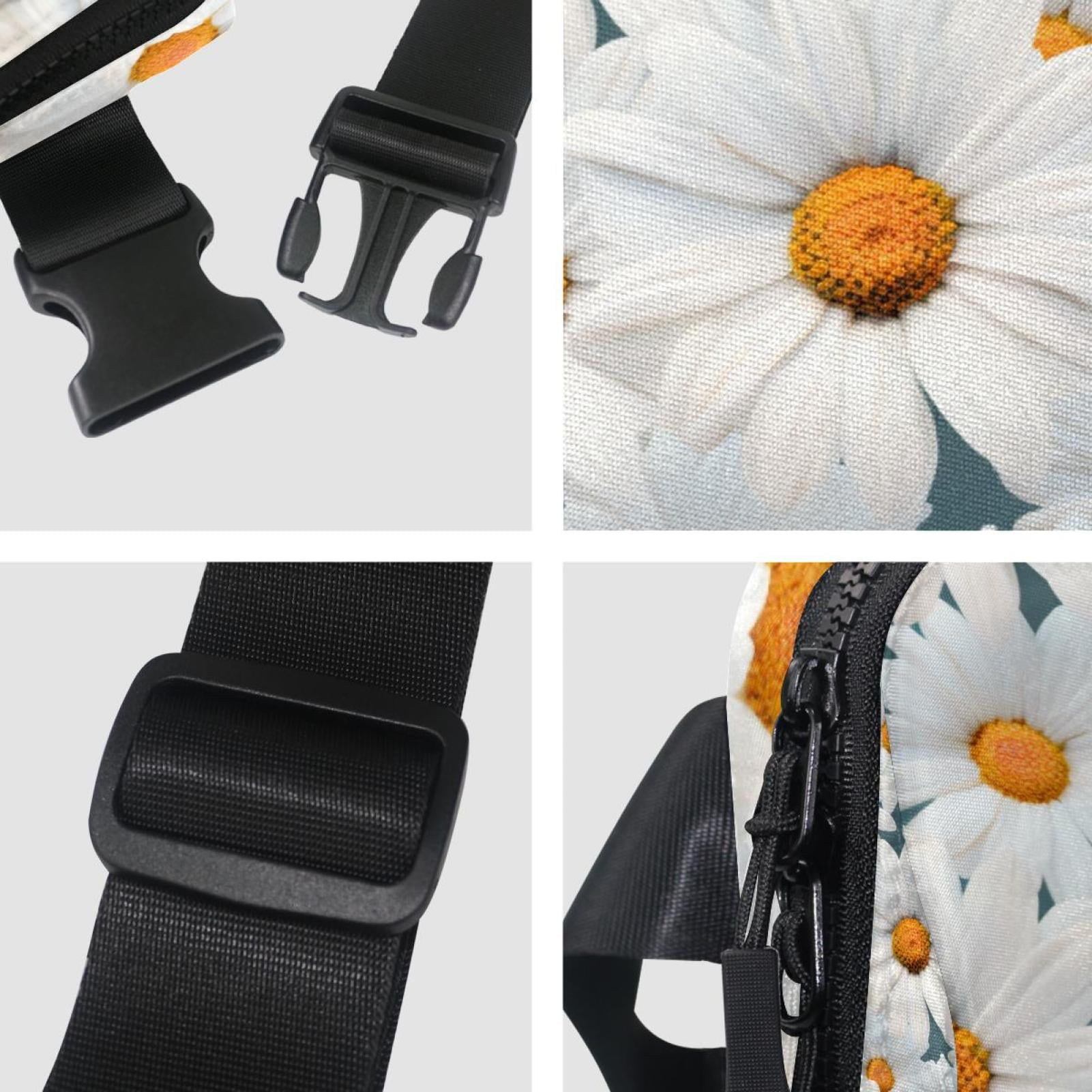 Daisies Lightweight, Adjustable Running Belt with Extension Strap, Unisex Waist Bag, Fanny Pack, Cross Body Bag