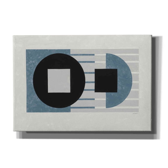 Epic Graffiti 'Laterally Speaking Blue' by Mike Schick, Giclee Canvas Wall Art, 26"x18"