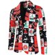 thumbnail image 1 of Chaquetas navideñas para hombre, chaqueta informal de traje navideño con un botón, 1 of 5
