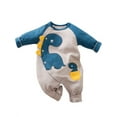 thumbnail image 2 of ATAIKU 1 Piece Baby Boys Long Sleeve Outfit Infant Cotton Romper Dinosaur Jumpsuit Newborn Baby Boy One Piece Coverall Spring 0-3M, 2 of 7