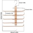 thumbnail image 2 of 2024, Percha para pantalones, Perchas para pantalones múltiples, Percha para ahorrar espacio, Perchas para pantalones de madera 5 en 1, 2 of 3