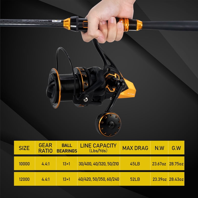 dr fish saltwater ls 12000 reel Dr.Fish Long Shot 10000 Spinning Surf Fishing, 13+1 BBS, 40LB Max Drag, Ultra High Capacity, Heavy Duty Surf Casting Reel Offshore Catfish Ocean Sea : Sports & Outdoors The Spinning Reel is a great choice for a live bait spinning reel and one of the best reels Dr.Fish Saltwater Spinning Fishing Reels