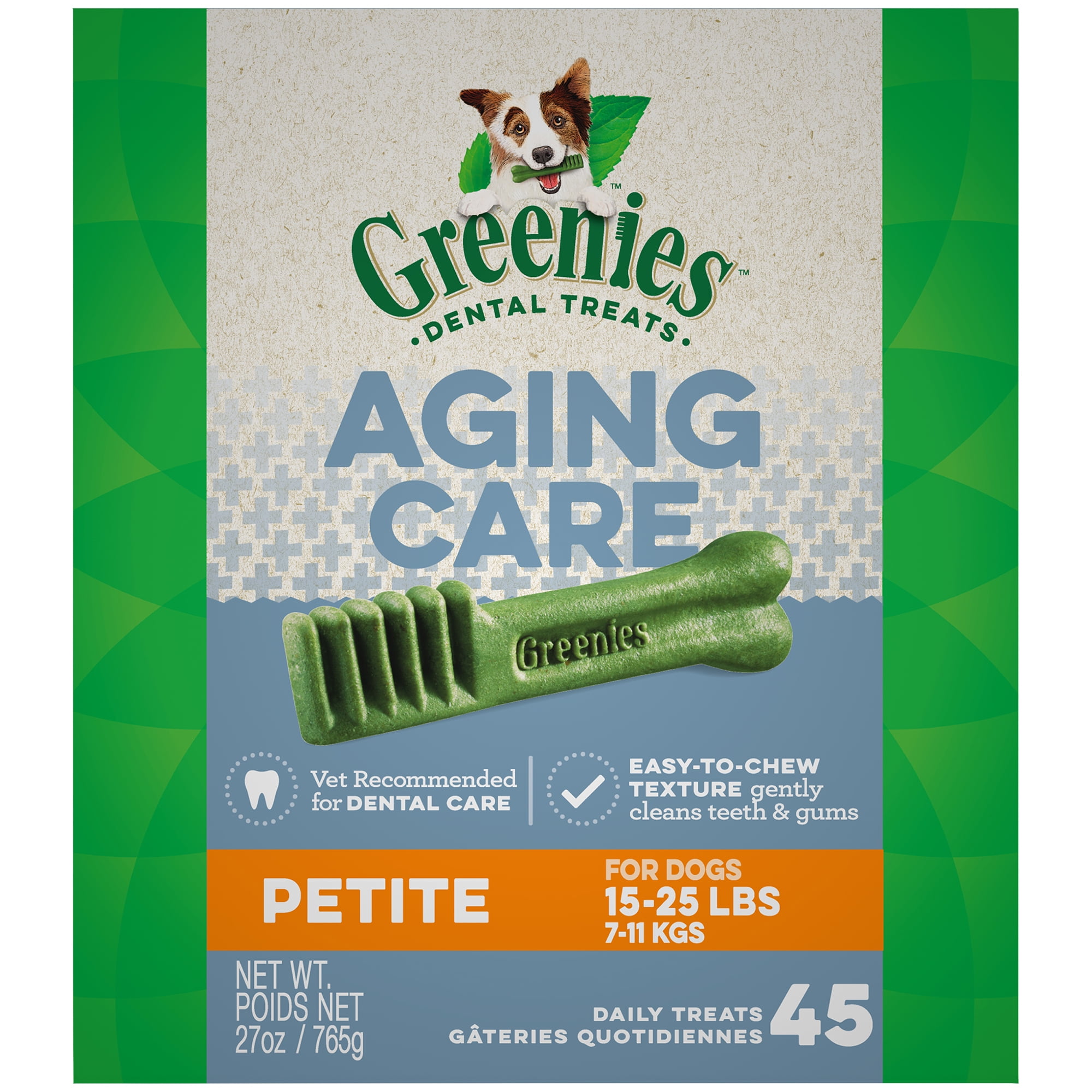Greenies Senior Aging Care Petite Natural Dental Dog Treats, 27 Oz