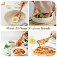 thumbnail image 7 of GPED Wooden Spoons for Cooking, 10 PCS Teak Wood Cooking Utensil Set, Wooden Kitchen Utensils for Nonstick Pans & Cookware, Spoons and Spatula Set, Sturdy, Lightweight & Heat Resistant, 7 of 7