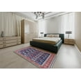 thumbnail image 5 of Ahgly Company Machine Washable Indoor Rectangle Industrial Modern Plum Purple Area Rugs, 5' x 8', 5 of 7