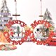 thumbnail image 2 of Colgante navideño para puerta de madera, adornos artesanales para regalo de Navidad y Año Nuevo, decoración para el hogar, Feliz Año Nuevo, 2022, 2 of 4