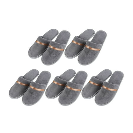 

Wenliwode 5 Pairs Indoor Slippers Travel Slippers Portable Slippers House Slippers Guest Slippers for Women