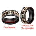 thumbnail image 5 of Anillos giratorios de acero inoxidable Salvador para hombres números giratorios Talla 8 9 10 11, 5 of 5