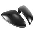 thumbnail image 2 of Glossy Black Car Rearview Mirror Covers Side Wing Mirror Caps for Mk3 A7 5E 2014-2019 for,1 Pair x Rearview Mirror Covers (Left & Right),Bright black, 2 of 8