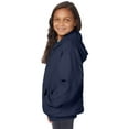 thumbnail image 2 of Hanes EcoSmart Kids' Full-Zip Hooded Jacket Navy L, 2 of 4