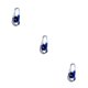 thumbnail image 5 of Bearachild LLavero de coche para hombre, soporte para Llavero, organizador de Metal, diseño de anillo doble, hebilla, llavero de moda, accesorios Azul 3piezas, 5 of 6