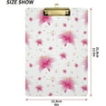 thumbnail image 3 of FMSHPON Seamless Pink Lily Wallpaper Clipboard Hardboard Wood Nursing Clip Board and Pull for Standard A4 Letter 13x9 inches, 3 of 8