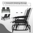 thumbnail image 4 of Patiojoy Outdoor Glider Chair - Set of 2, Black, 4 of 6