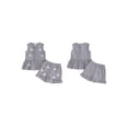 thumbnail image 2 of RUINIXCW Toddler Baby Girl Halloween Outfit Infant Baby Girls Summer Fall Clothes Ghost Pumpkin Embroidery Bows Tank Top with Shorts Set, 2 of 9