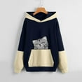 thumbnail image 2 of Sudadera Para Mujer, Sudaderas Con Capucha de Cuello Redondo de Gran Tamaño, Suéter de Otoño E Invierno, Suéter Holgado Con Estampado de Mascotas Odeerbi  ODB138284, 2 of 5