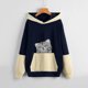 thumbnail image 2 of Sudadera Para Mujer, Sudaderas Con Capucha de Cuello Redondo de Gran Tamaño, Suéter de Otoño E Invierno, Suéter Holgado Con Estampado de Mascotas Odeerbi ODB138283, 2 of 5