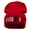 Red, variant on Barber Embroidered 12 Inch Long Knitted Beanie - Maroon OSFM
