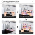 thumbnail image 5 of Yayeee Faucet Mat for Kitchen Sink 14.7" Diatomite Long Splash Guard Pad, Light Colorful Circles, 2 Pack, 5 of 7
