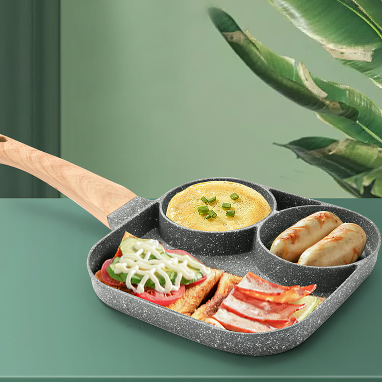 Egg Burger Breakfast Pan - 3-in-1 - Sectioned Design from Apollo Box