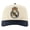White 184M, variant on Soccer Club Real Madrid Embroidered Logo Cap 6 Panel Design - Off-White with Navy Logo