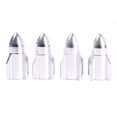 thumbnail image 2 of Walbest 4 Pack Tire Valve Caps, Universal Auto Car Bike Aluminum Alloy Rocket Shape Tire Tyre Valve Wheel Stem Cap, Silver, 2 of 4