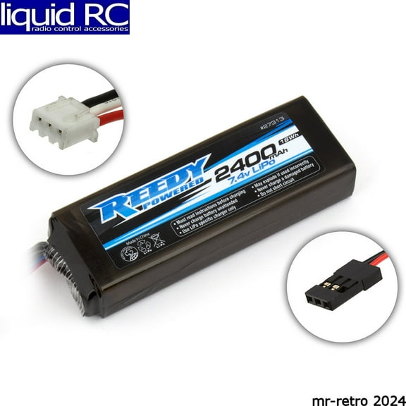Associated 27313 Reedy LiPo Pro TX/RX 2400mAh 7.4V Flat